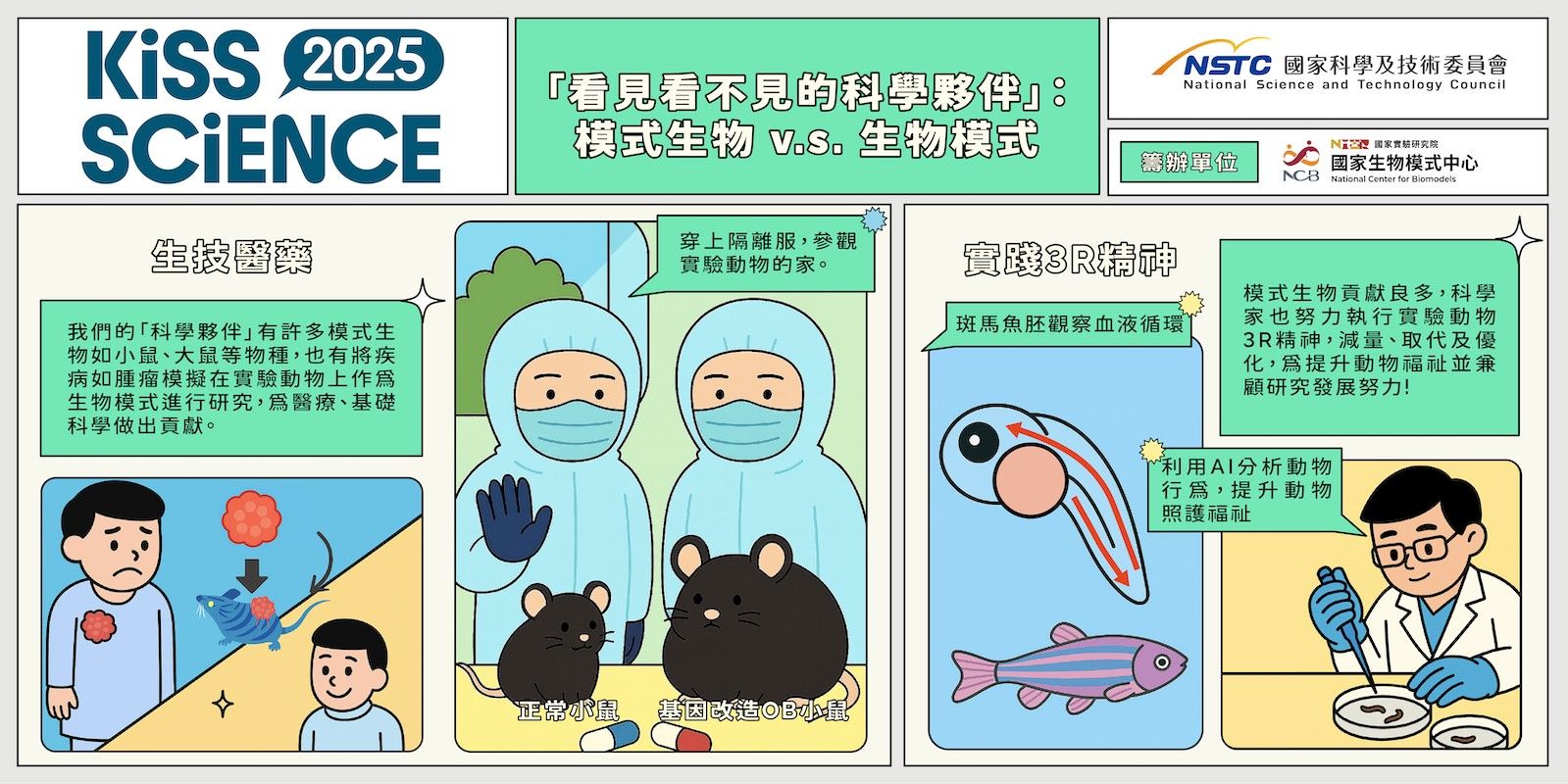  「看見看不見的科學夥伴」：模式生物的世界